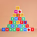 Обучающие деревянные цветные кубики «Лесная Математика» 30 деталей
