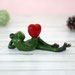 Фигурка Лягушка с сердцем 16х4,5х6,5 см
