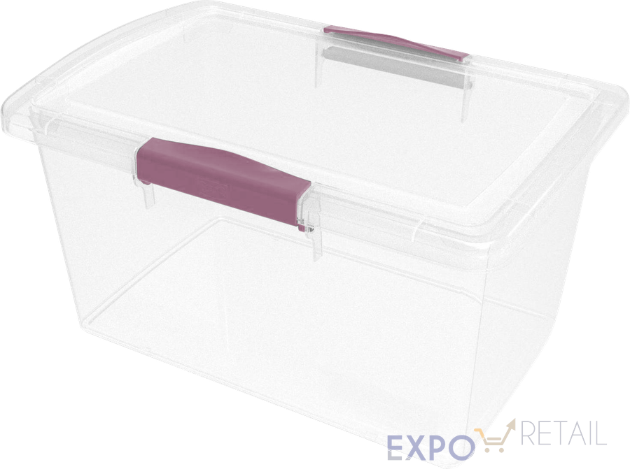 Ящик для хранения Laconic mini пластиковый прозрачный с защелками 3,7 л