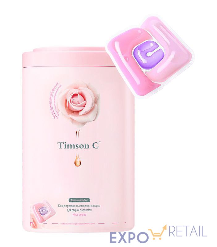 Капсулы для стирки TIMSON C с ароматом Море цветов и Роза-помело