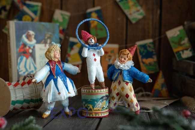 Авторские игрушки из коллекции «Ретро Цирк»