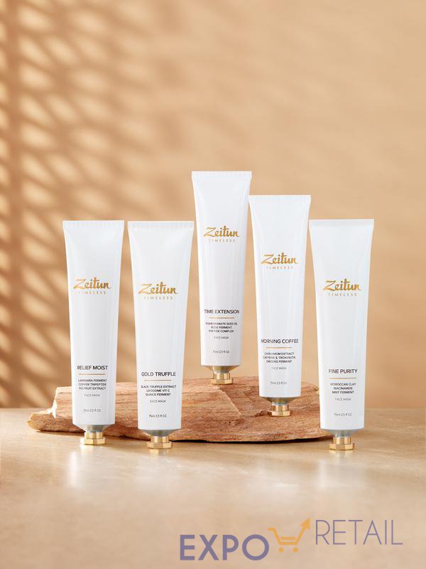 Коллекция масок для лица Zeitun: Relief moist, Fine Purity, Gold truffle, Time extension, Morning Coffee,