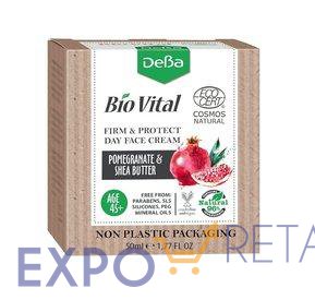 Bio Vital укрепляющий и защищающий крем для лица и шеи с БИО-экстрактом грана, БИО-маслом Ши 45+