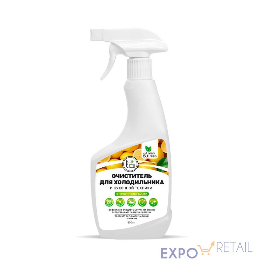 Очиститель для холодильника (с поглотителем запаха) (триггер) 500 мл. Clean&Green CG8426