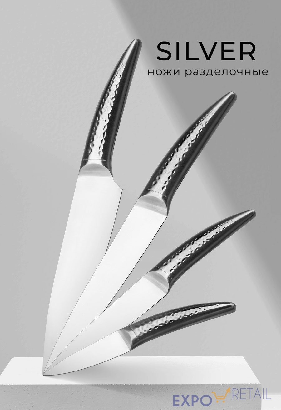 Линейка кухонных ножей Silver