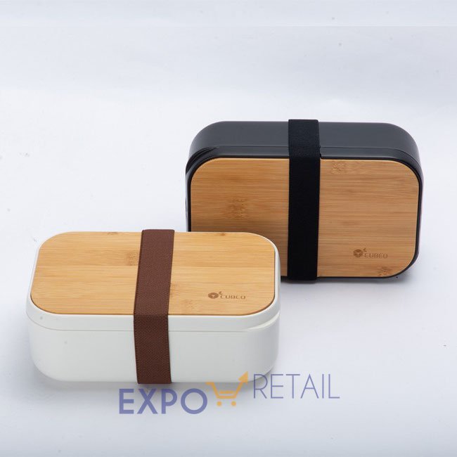 Бамбуковая разделочная доска с крышкой Bento Box