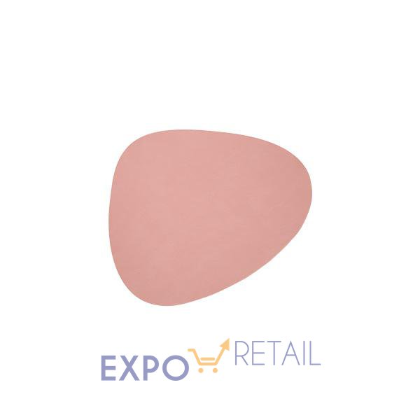 Подстаканник и подстановочная салфетка из натуральной кожи серии NUPO (пыльно-розовый)
