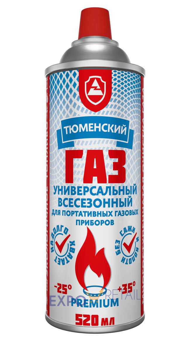 «Тюменский газ» универсальный всесезонный для портативных газовых приборов 520мл