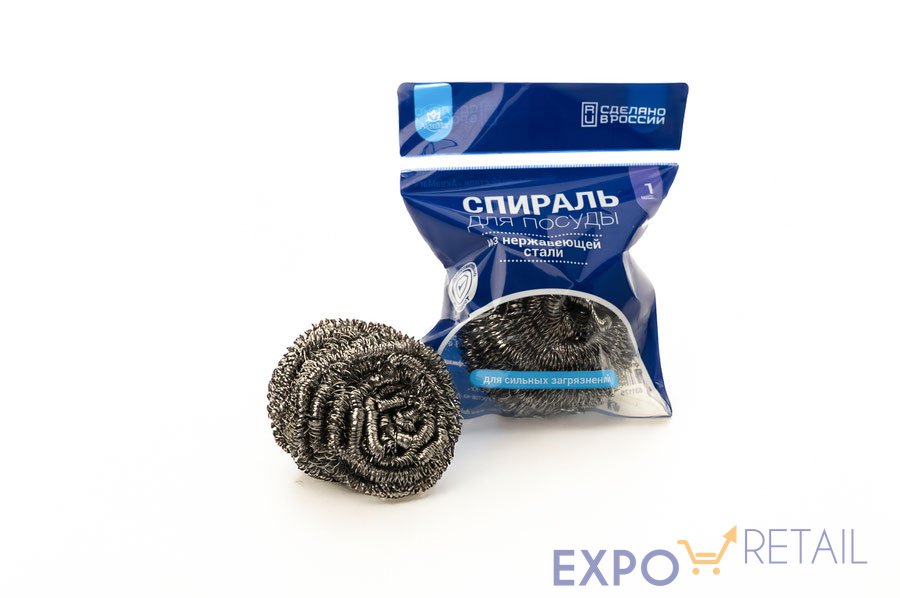 Спираль для посуды из нержавеющей стали