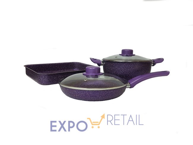 Инновационная посуда с экологичным антипригарным покрытием (фиолетовый)
