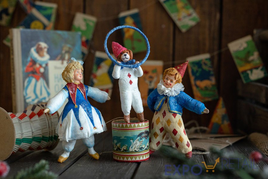 Авторские игрушки из коллекции «Ретро Цирк»