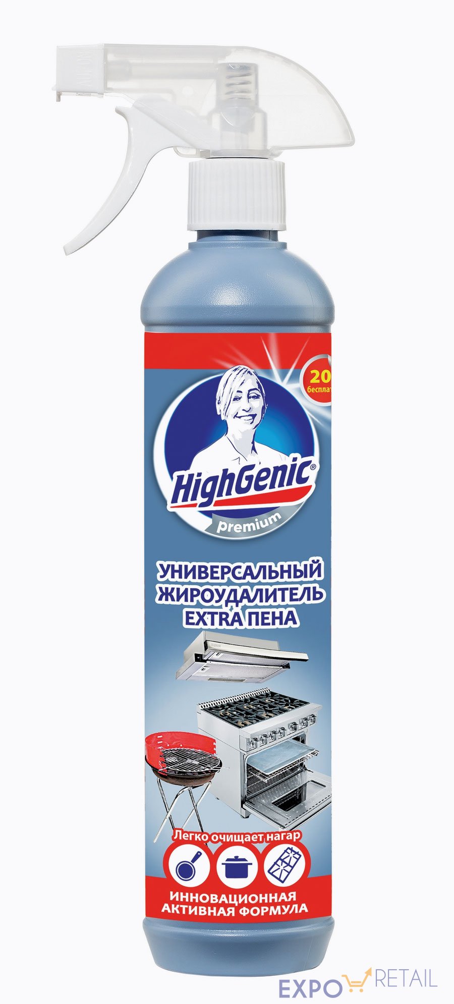 HighGenic Premium Универсальный жироудалитель Extra пена