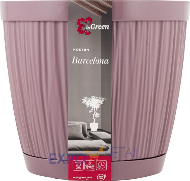 Горшок для цветов InGreen BARCELONA 6,5л, D240мм