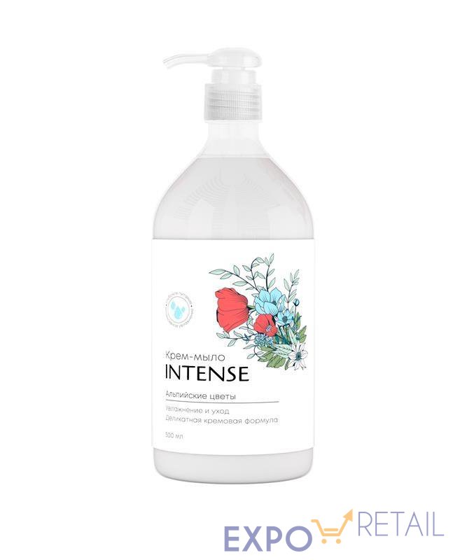 Жидкое крем-мыло INTENSE альпийские цветы 500 мл. увлажняющее с дозатором Clean&Green CG8433