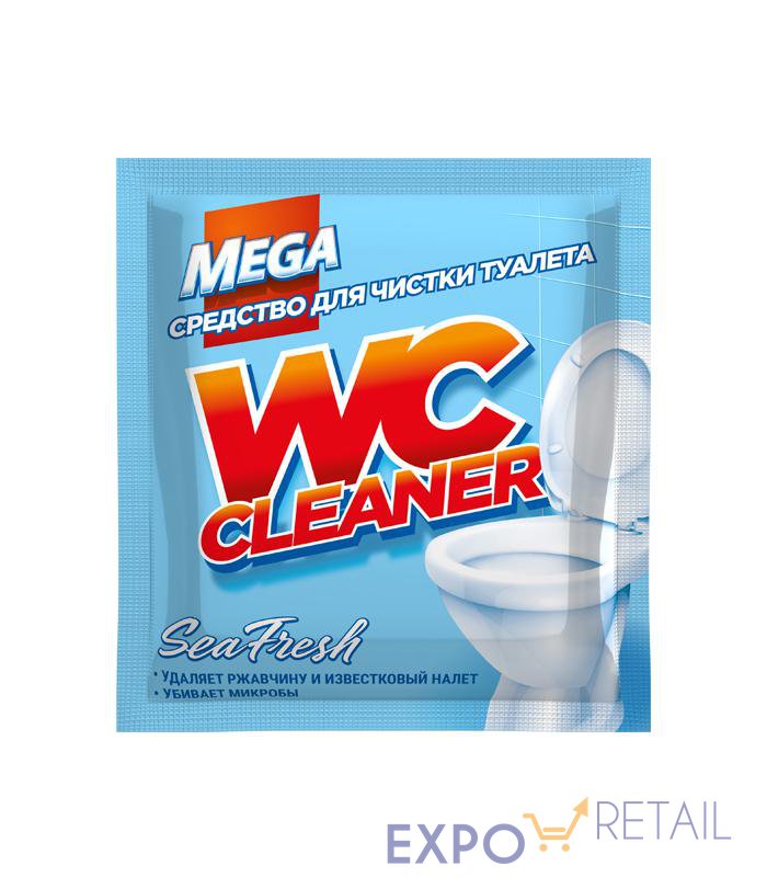 Средство для чистки туалета с антимикробным эффектом  «MEGA» WC CLEANER Sea Fresh