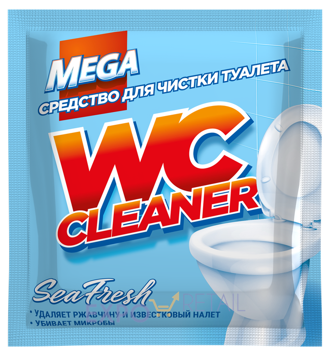 Средство для чистки туалета с антимикробным эффектом «MEGA» WC cleaner