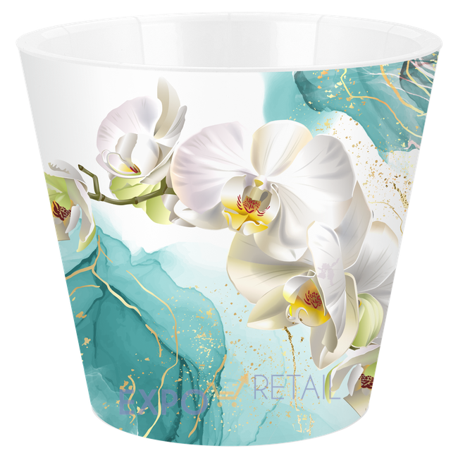 Горшок для цветов London Orchid Deco D160 мм, 1,6 л с дренажной вставкой