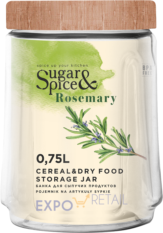 Салатники Sugar&Spice Rosemary с деревянной крышкой