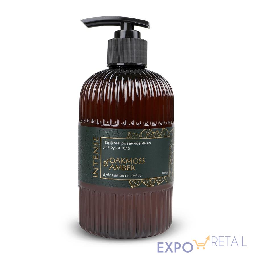Жидкое мыло парфюм. Intense "Дубовый мох и амбра" 400 мл. с дозатором Clean&Green CG8512