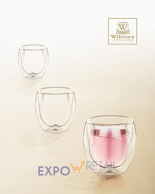 Двустенные стаканы из термостекла от WILMAX
