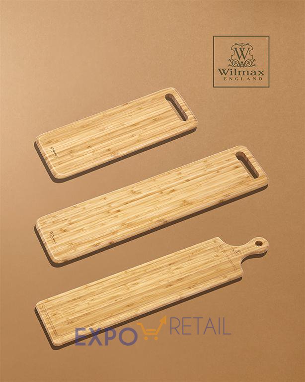 Длинные сервировочные доски из бамбука от WILMAX