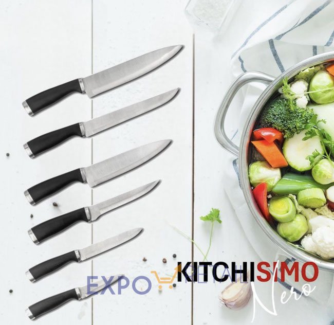 Серия кухонных ножей KITCHISIMO Nero