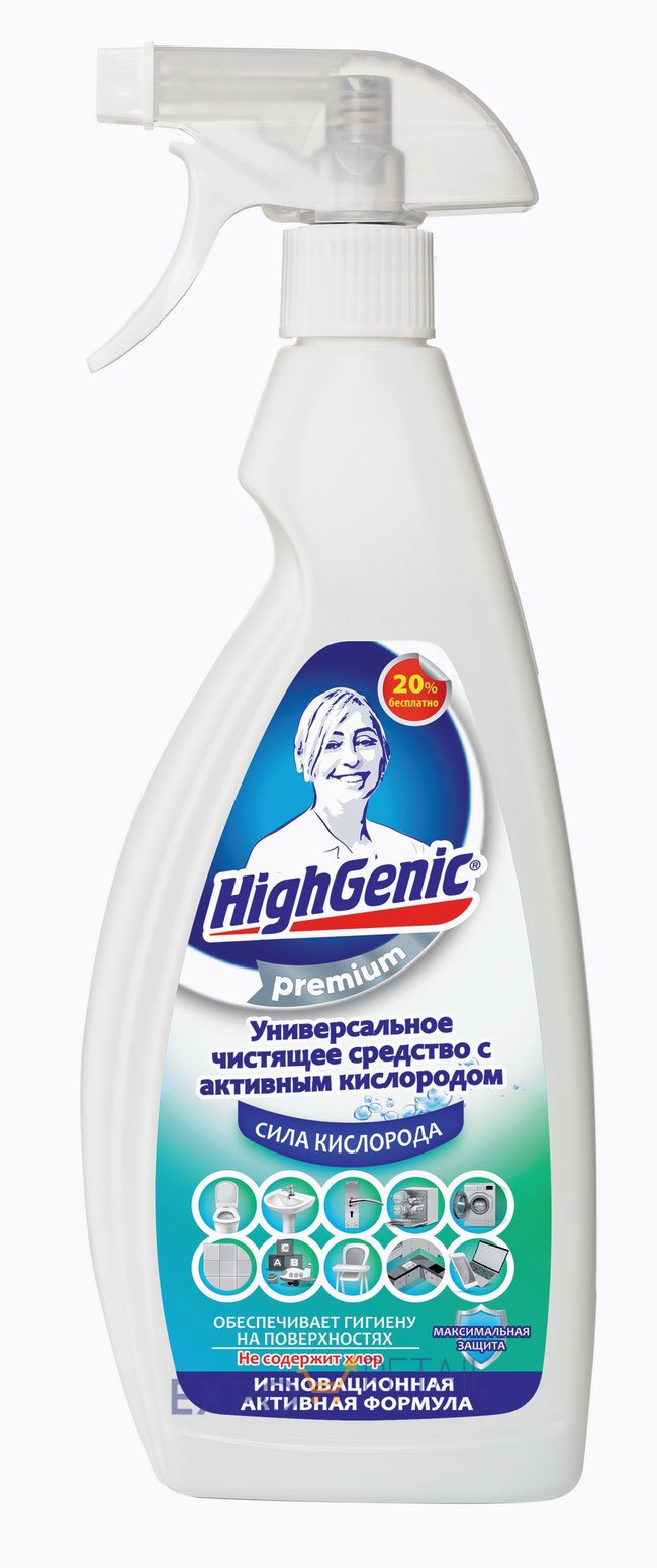 HighGenic Premium Универсальное чистящее средство с активным кислородом